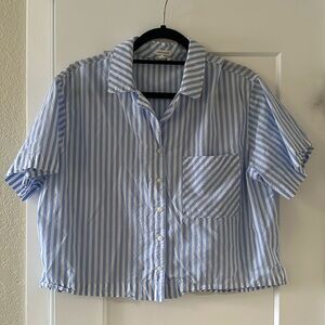 Aerie crop top button up